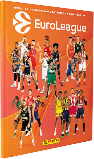 Euroleague 2026 Autocolante Album Copertă Rigidă Panini