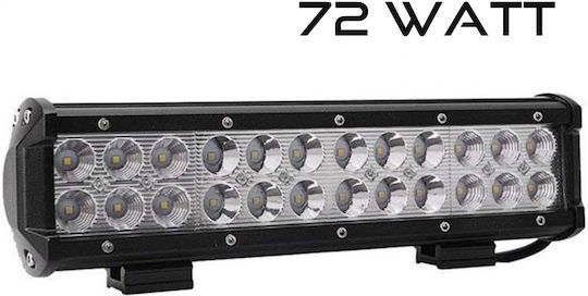 Waterproof Headlights Car in Bar Shape LED Universal Mitsubishi Pick-up 12 - 30V 72W 70cm with White Lighting 1pcs