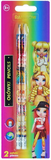 Set Graphite Pencils Eraser Astra Rainbow High Hb 2 Pcs