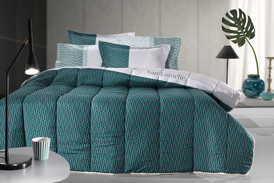 Guy Laroche Duvet Cover Cotton Queen 225x245 Turquoise