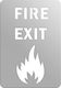 Fire Exit– Πινακίδα Σήμανσης Ανοξειδωτο-ατσαλι-inox