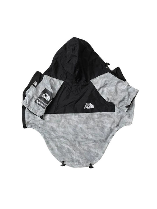 Denik Pets Gray Waterproof / Windproof Dog Coat with Hood XXXXXLarge with 76cm Back Length