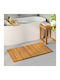 vidaXL Non-Slip Bath Mat Wooden 42025257 Coffee 100x55cm
