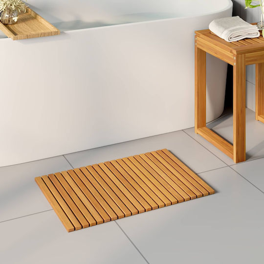 vidaXL Badematte Hölzernes 42025251 Braun 60x40cm vidaXL Badematte Hölzernes 42025251 Braun 60x40cm
