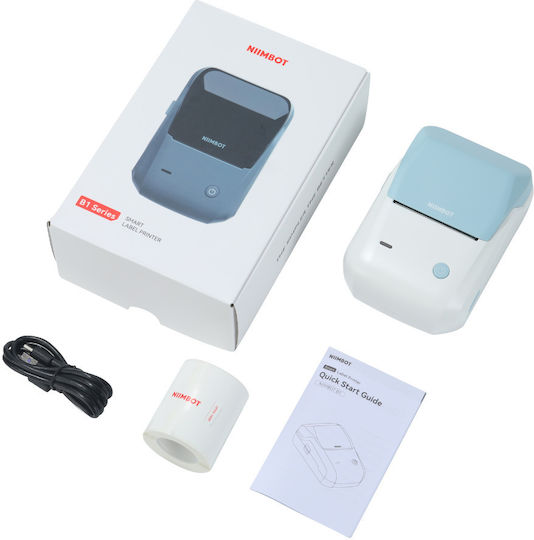 B1 Etichetator Electronic Portabil Cu Bluetooth Alb