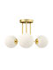 HomCom Ceiling Mount Light 42cm Gold with Socket G9
