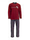 Billy Men's Winter Pajamas Set Red