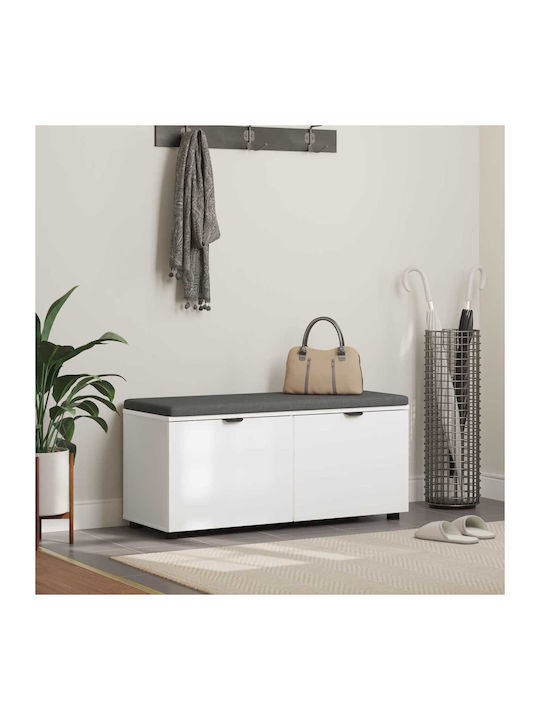 Eingangsmöbel mit Bank White 100x38x46cm