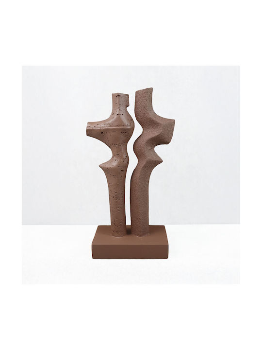 Inthebox Duet I Decorative Figure 16x9x31.5cm Resin Brown 034628