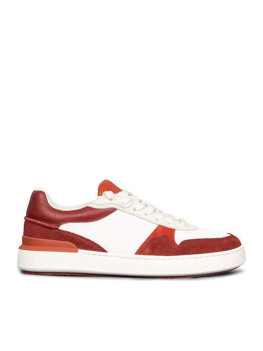 Clarks Courtlite Race Сникърси Бяло-червено