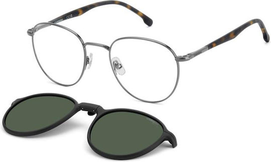 Carrera Metal Eyeglass Frame with Clip On Brown Tortoise 368/C CAG
