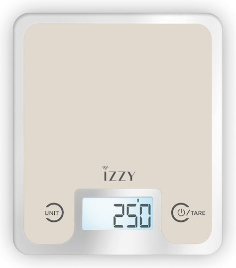 Izzy IZ-7004 Ψηφιακή Ζυγαριά Κουζίνας έως 10kg Μπεζ