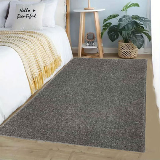 SpitiBazaar Сет Съвременни Спалня килими Dark Gray SD-9735 2бр