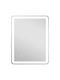 HomCom Bathroom Mirror Led Touch 60x80cm White
