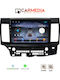 Carmedia Auto-Audiosystem für Mitsubishi Lancer 2008 mit Touchscreen 10" Bluetooth USB Eingebautes Wi-Fi GPS Apple CarPlay Android Auto