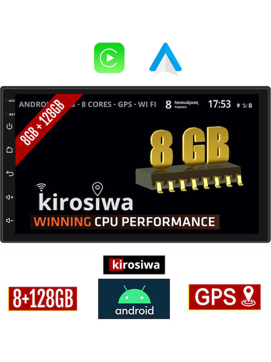 Kirosiwa Sistem Audio Auto pentru Nissan Micra 2011-2016 (Bluetooth/USB/WiFi/GPS) cu Ecran Tactil 7"