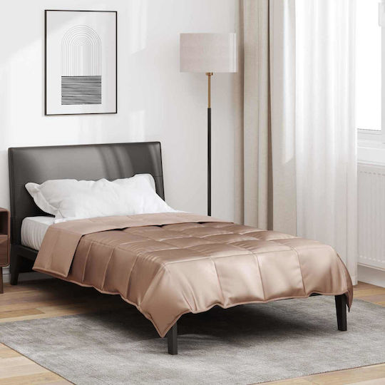 vidaXL Superking Decke 220x140cm Gold