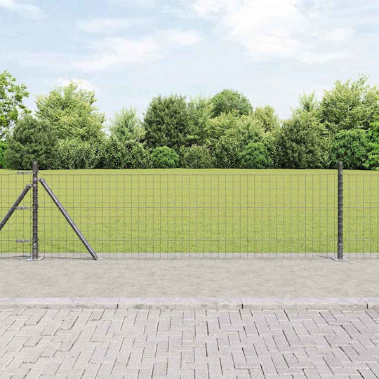vidaXL Garden Fencing Material 52pcs Gray