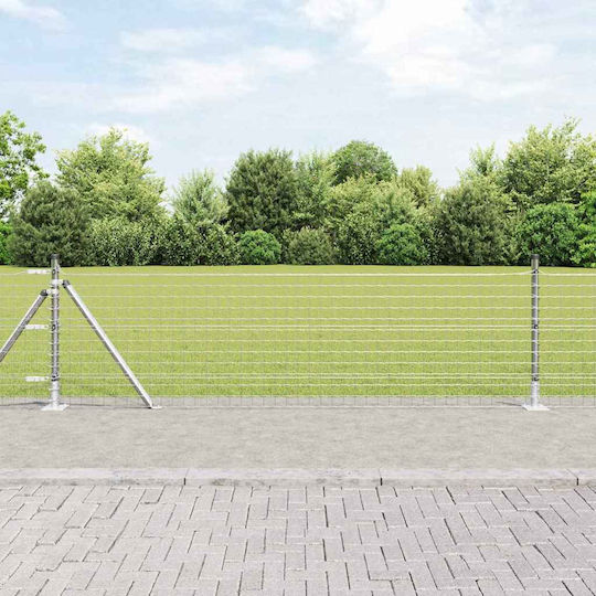 vidaXL Draht für Gartenzaun aus Stahl 3.2x3.2x70cm 52Stück Silver