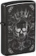 Zippo Skull Flame Lighter In Black Colour