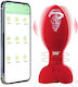 Ophelia's Dream Anal Plug with Wireless Functionality and Vibration Red