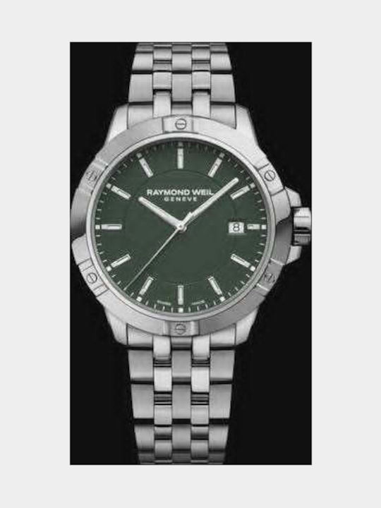 Raymond Weil Tango Ρολόι Μπαταρίας με Μεταλλικό Μπρασελέ