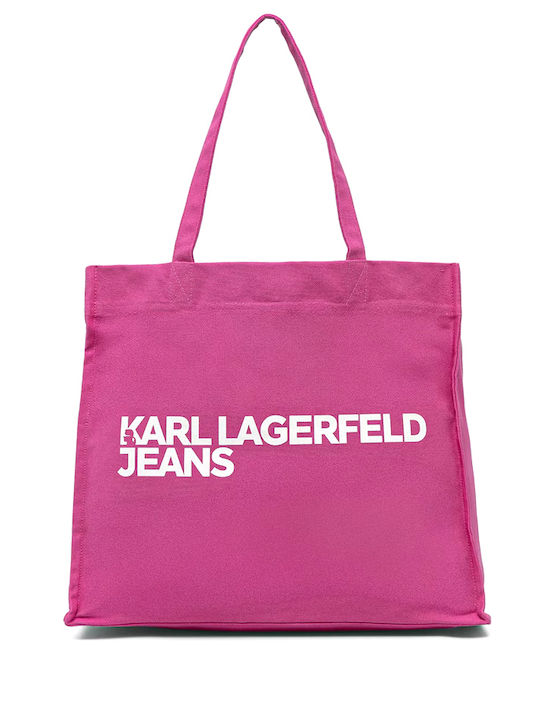 Karl Lagerfeld Logo Υφασμάτινη Γυναικεία Τσάντα...