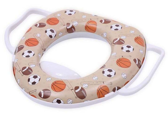 Lorelli Lorelli Toddler Toilet Seat with Handles & Removable Cushion Brown