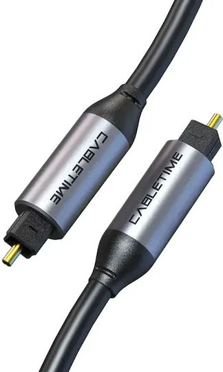 Cabletime 3.5mm Jack Cable - 3.5mm Male to 3.5mm Male Black 3m with Gold Plated Terminals