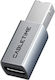 Cabletime Μετατροπέας USB-C male σε USB-C female Γκρι 1τμχ CT-CFBM2-AG