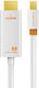 Cabletime Cable DisplayPort male - 1m Λευκό (CT-AV588-03G4K)