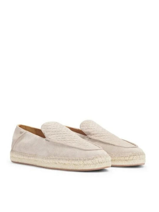 Men's Synthetic Leather Moccasins Beige
