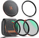 K&F Concept CPL / Adapter / Diffusion / NDFilter Kit 77mm for Camera Lenses