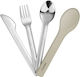 Set 3 Cutlery Kinghoff Kh 1954 Silicone Storage Case Stainless Steel Silver