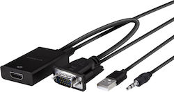 Vivanco HDMI / VGA male σε HDMI / VGA female Vivanco HDMI / VGA male σε HDMI / VGA female