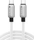 Cabletime USB 2.0 Cable USB-C male - USB-C 240W PD Λευκό 2m CT-CM240-ZSW2