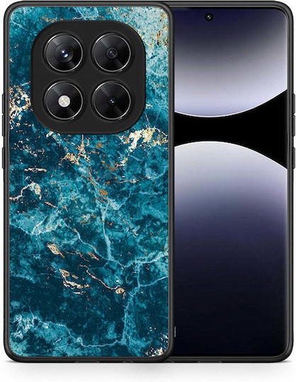 Husă Marble Albastru Xiaomi Redmi Note 14 Pro 5G Poco X7