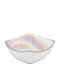 Cryspo Trio Goya Iris Glass Salad Bowl Multicolour 24x24cm