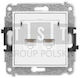 Icon Dual Computer Socket Mechanism 2xRJ45 Cat 5e 8-pin White Matt 25igk-2