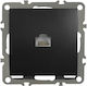 Quadra Internet Computer Socket Rj45 Lan Black