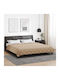 vidaXL Плик за Завивка Кинг Сайз 220x200 Taupe