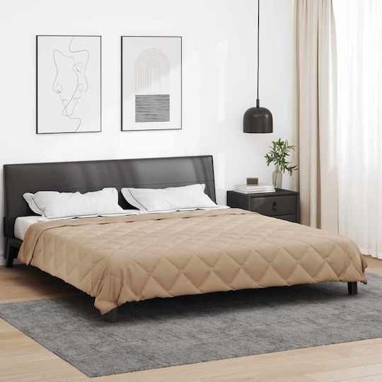 vidaXL Плик За Завивка Двойен 220x200 Taupe