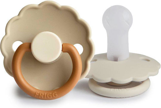 Frigg Daisy Πιπίλες Σιλικόνης Desert/Cream για 6-18 μηνών 2τμχ