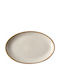 GTSA Serving Platter Oval made of Porcelain Beige 31.7x21cm