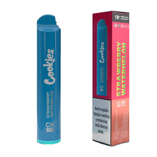 Cookies Wand Единично Употребима Електронна Цигара Strawberry Watermelon 2ml 20mg Червена