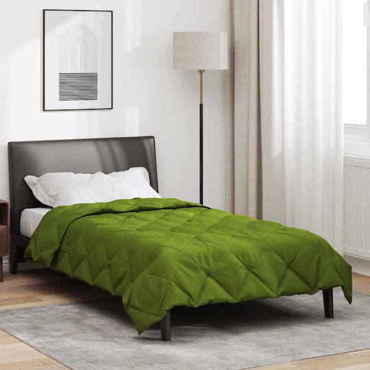 vidaXL Pătură Dublă 200x140cm Verde