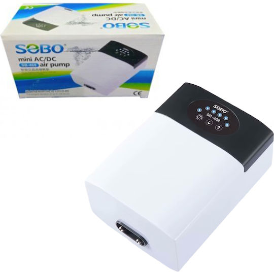 Mini Aquarium Air Pump Ac Dc 12w Air Output 2x5 L M Sobo Air Pumps Sb-468
