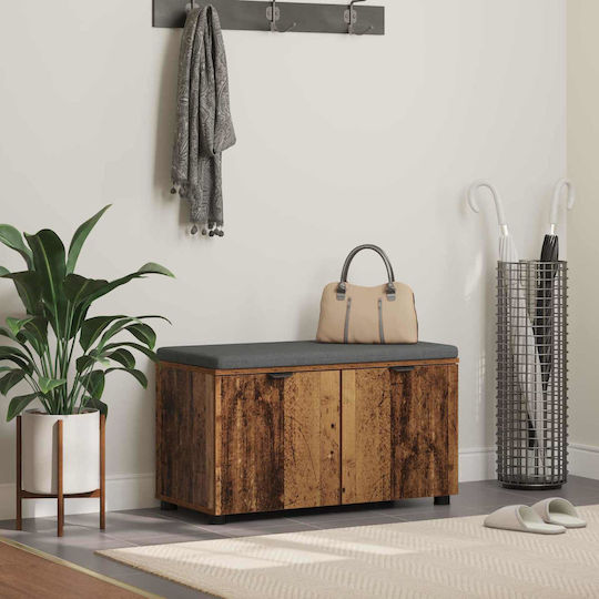 Entry Furniture with Bench Old Wood 80x38x46cm