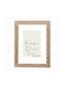 Wall-Mounted Wooden Photo Frame With Beige Frame