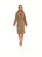 Homelovers Γυναικείο Μπουρνούζι με Κουκούλα Light Brown 350gr/m²